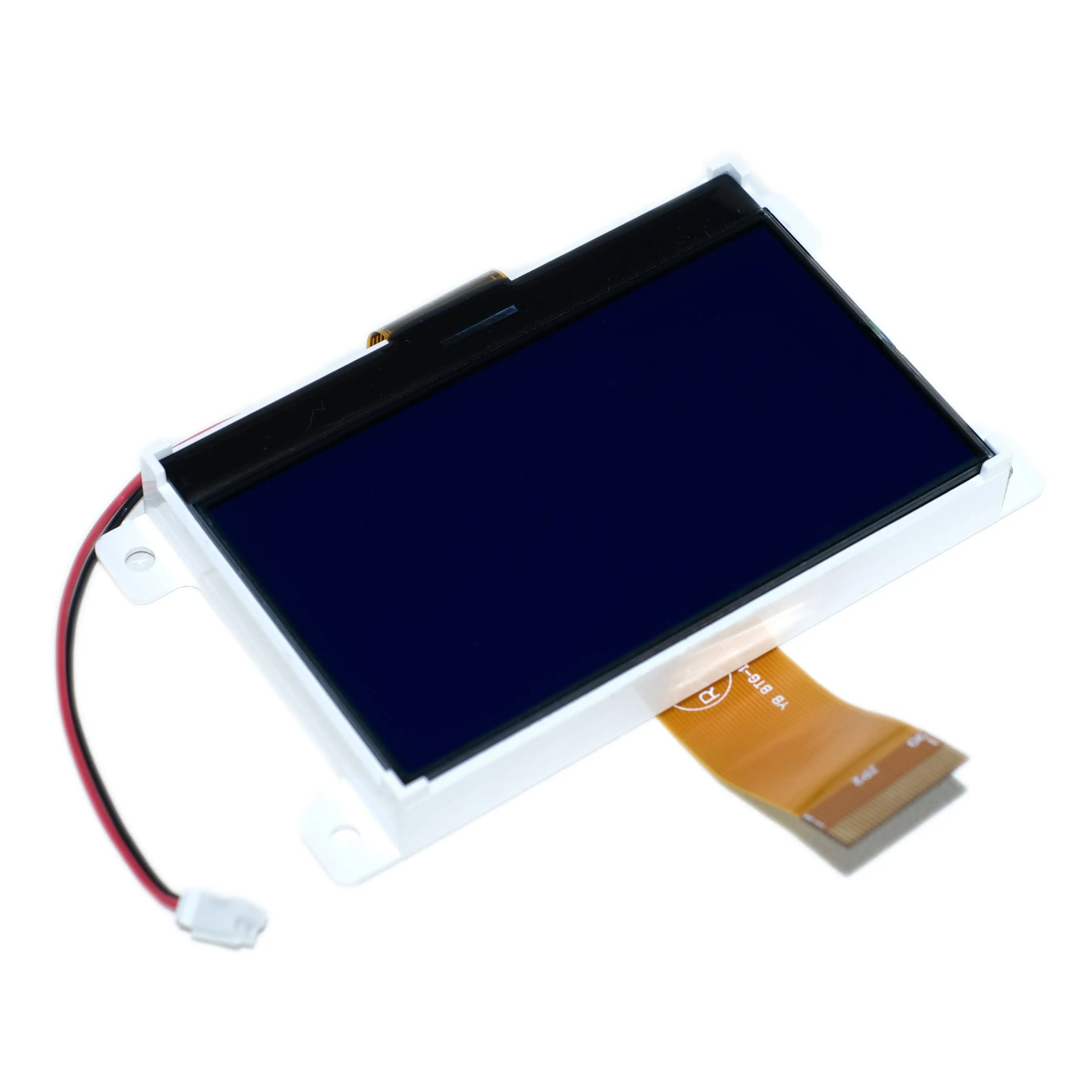Top view of 128x64 COG LCD 3.07 inch blue graphic display