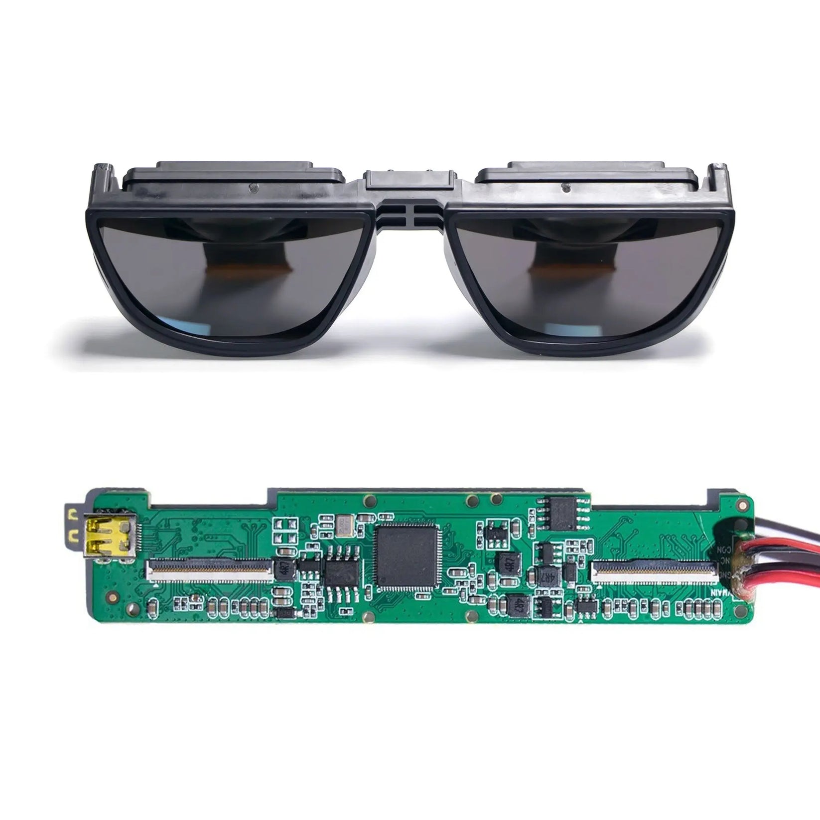 Binocular AR(Augmented Reality) Glasses Birdbath 1920*1080 47° FOV Optical Module with LVDS