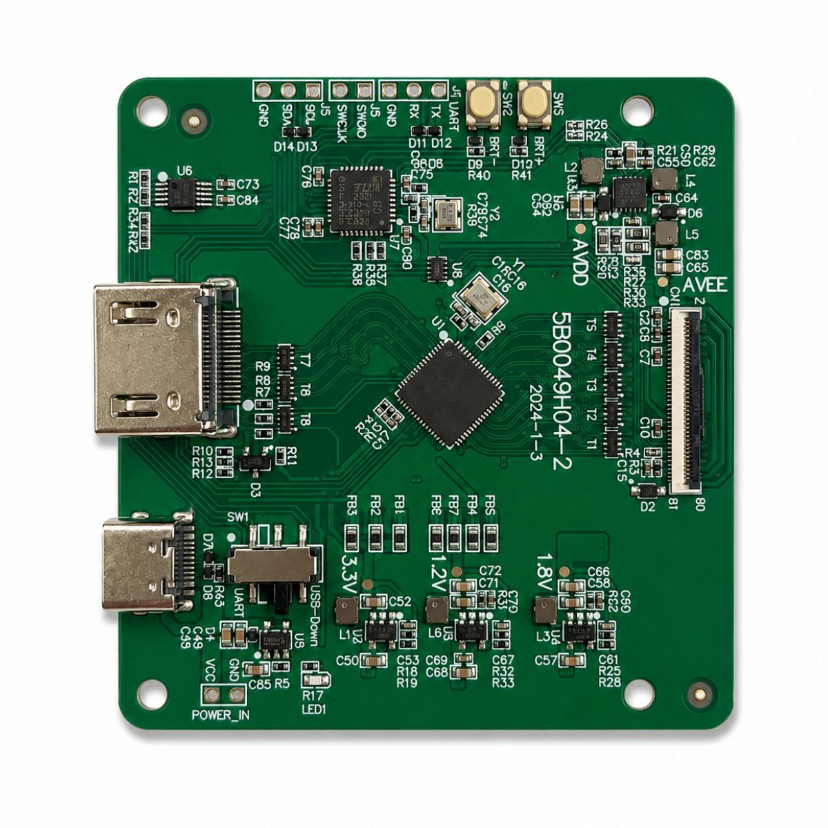 0.49" Micro OLEDoS Display 1920x1080 1800nits 90Hz - MIPI