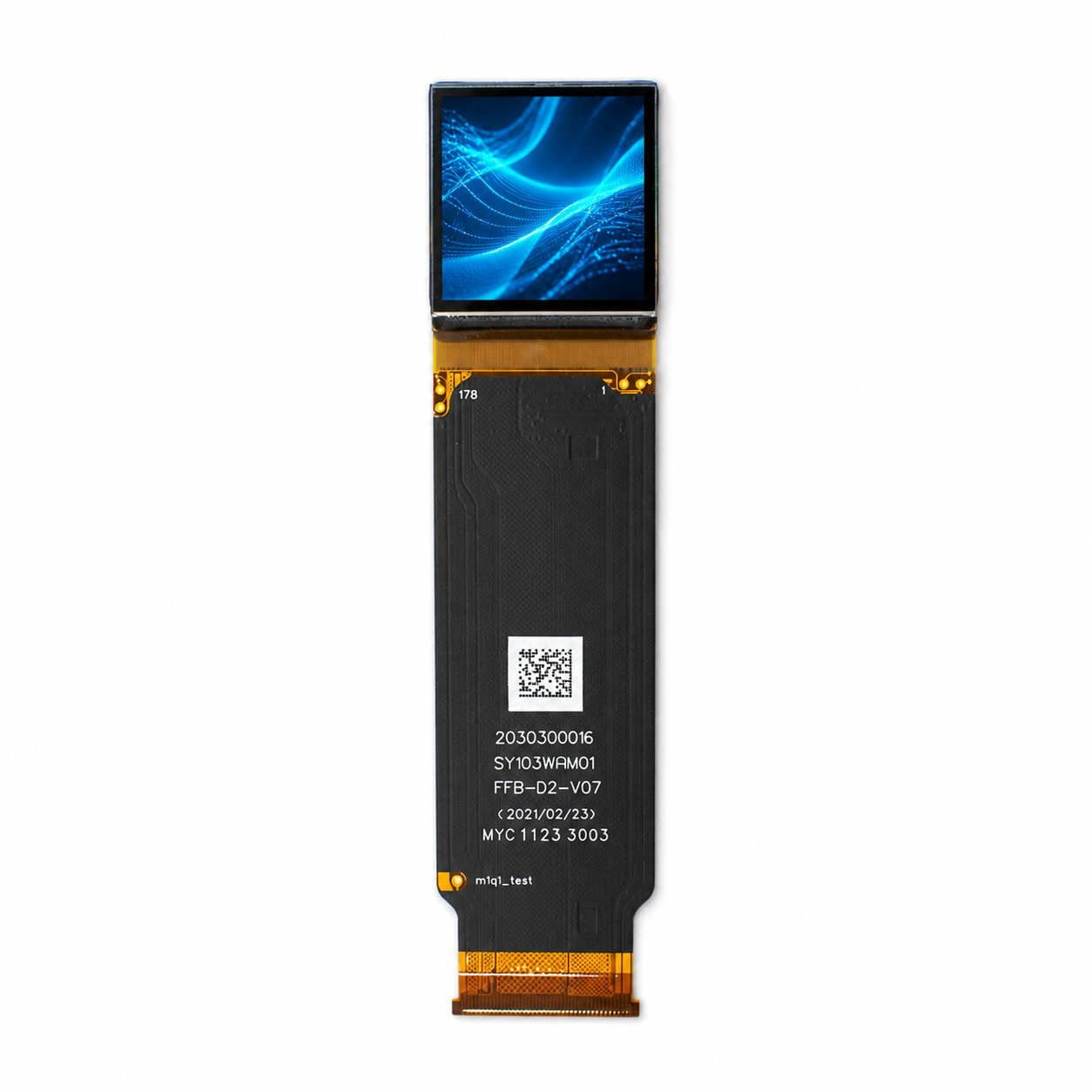 1.03-inch Micro OLED display 2560x2560 powered-on front view