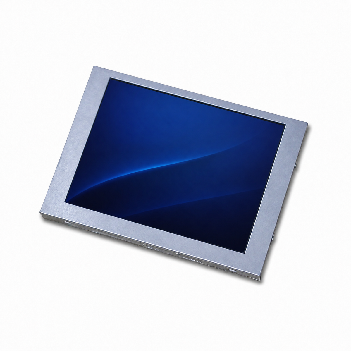7.0-inch 1280x800 LVDS TFT display module, front angle view with screen on