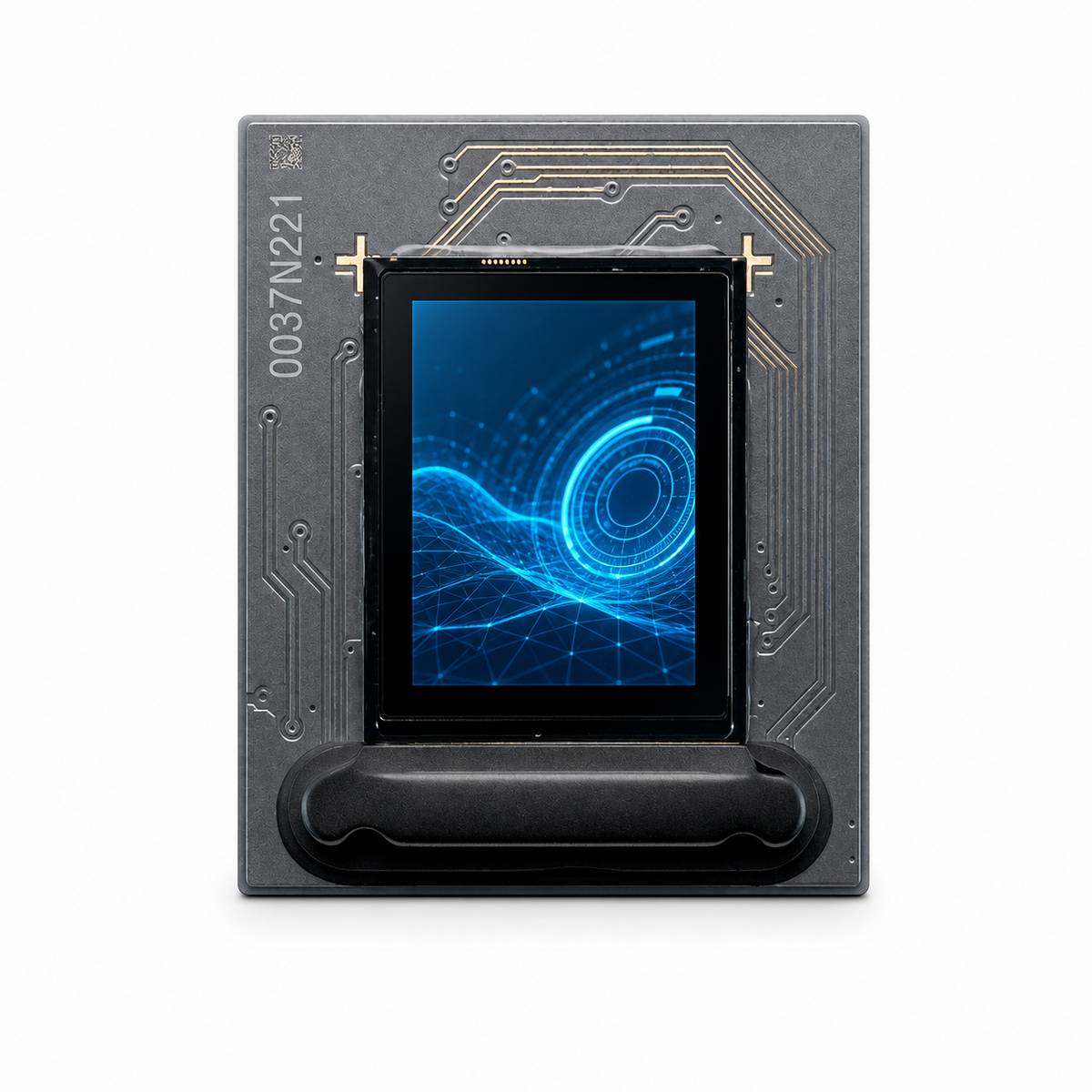 0.39-inch Micro OLED display 1024x768 powered-on front view