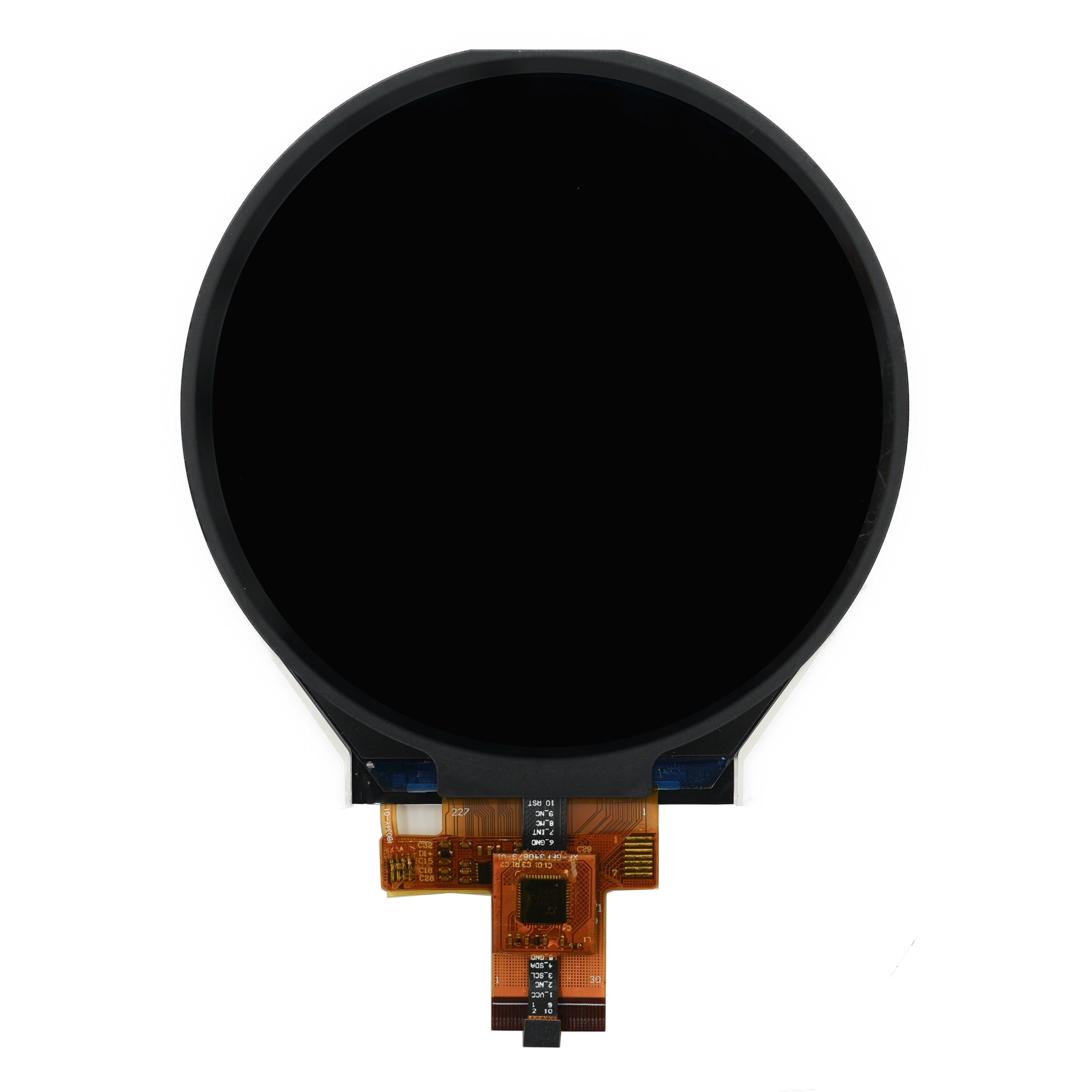 3.4" Round TFT LCD Display 800×800 with Capacitive Touch – MIPI DSI Interface, LI9881C Driver