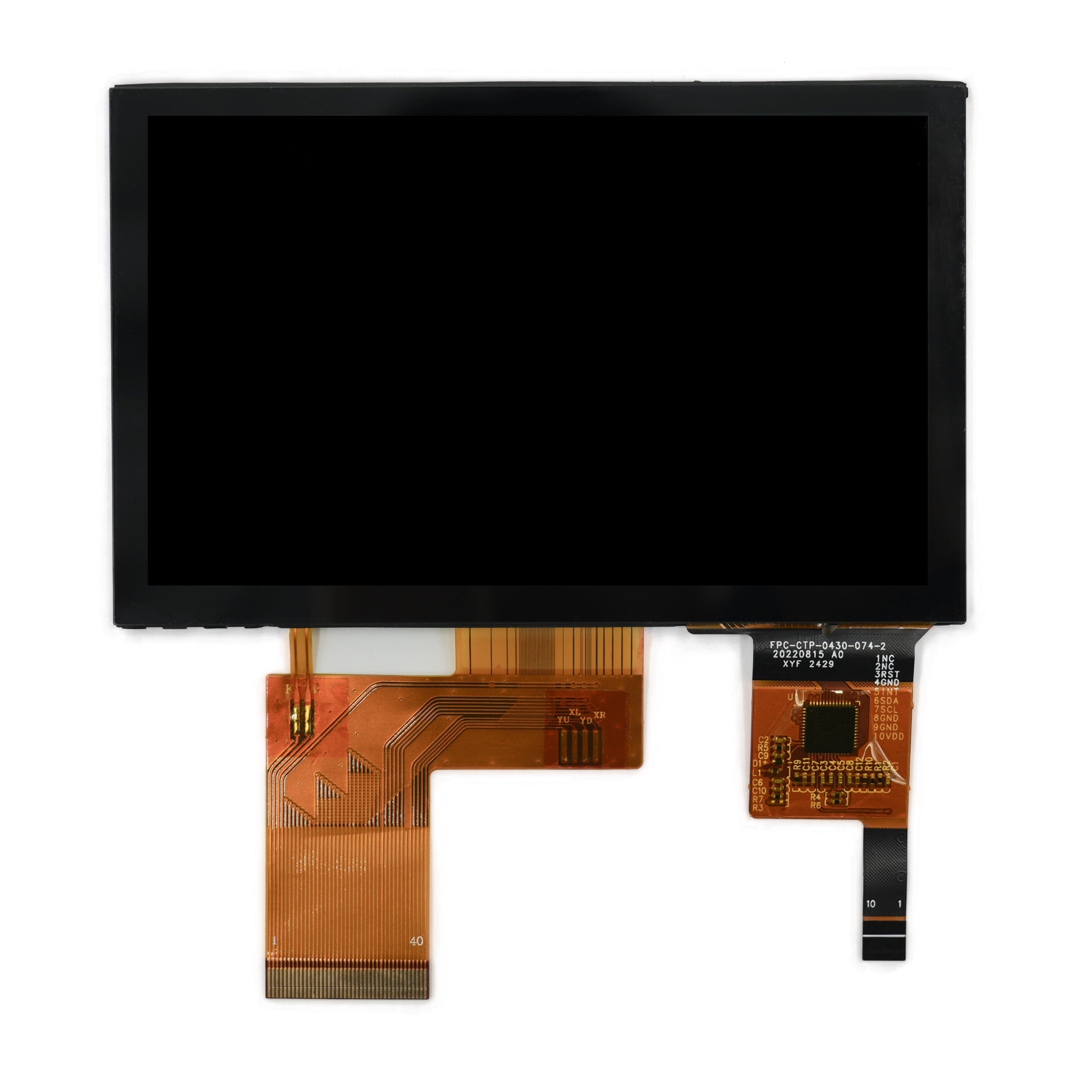 4.3" IPS TFT LCD Display 480×272 – RGB 24-bit Interface with NV3047E Driver &amp; Capacitive Touch (GT911)