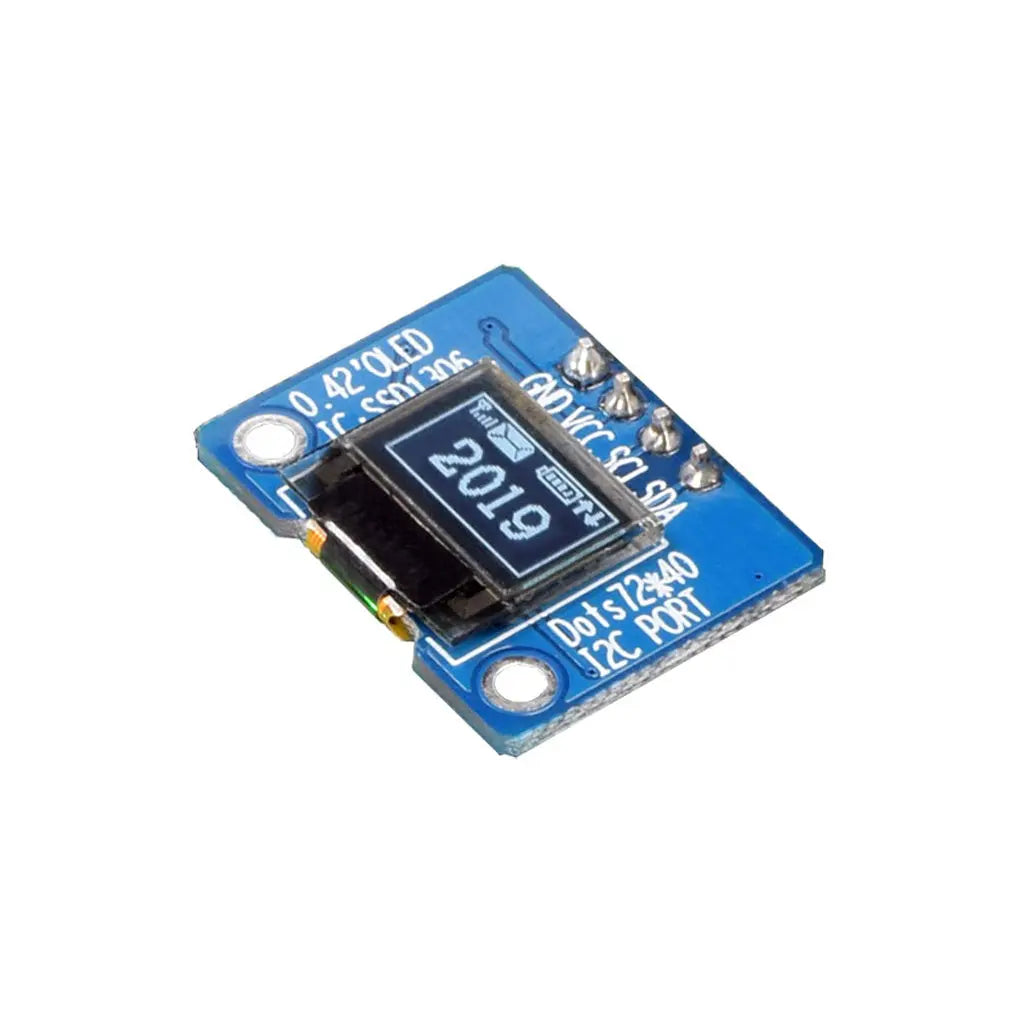Top view of 0.42-inch OLED graphic display