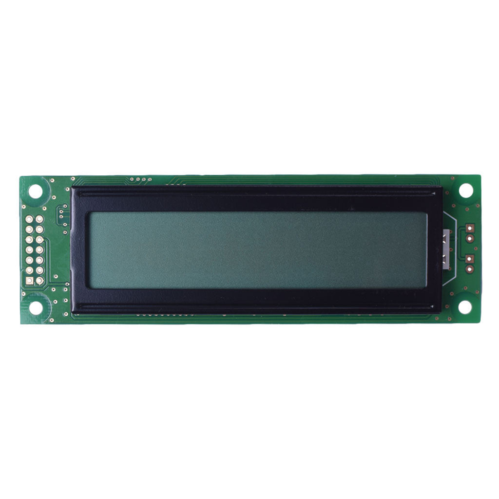 LCD module displaying 20x2 characters, utilizing RS232, I2C, and SPI interfaces