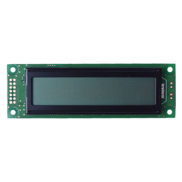 LCD module displaying 20x2 characters, utilizing RS232, I2C, and SPI interfaces