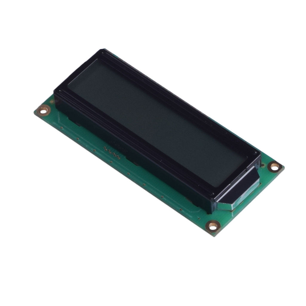 top view of 16 characters LCD module with FSTN transflective technology