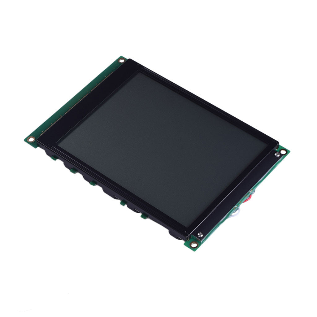 top view of 6-inch graphic LCD with 320x240 resolution, interfaced with MCU