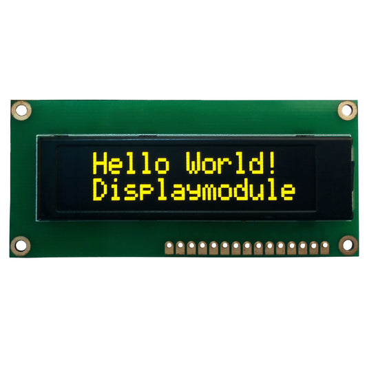 16x2 Character OLED Yellow - MCU, SPI, I2C