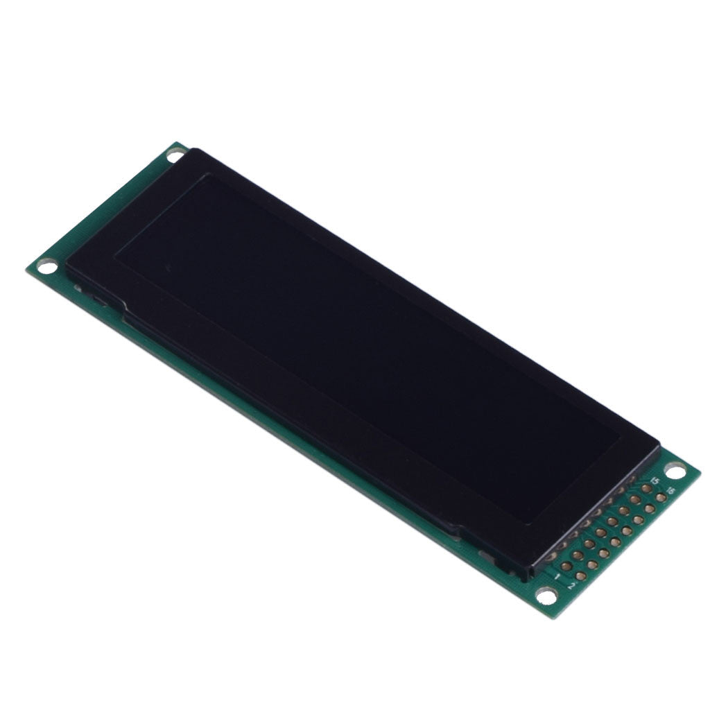 Top view of 3.2-inch 256x64 monochrome OLED graphic display module with MCU and SPI interfaces