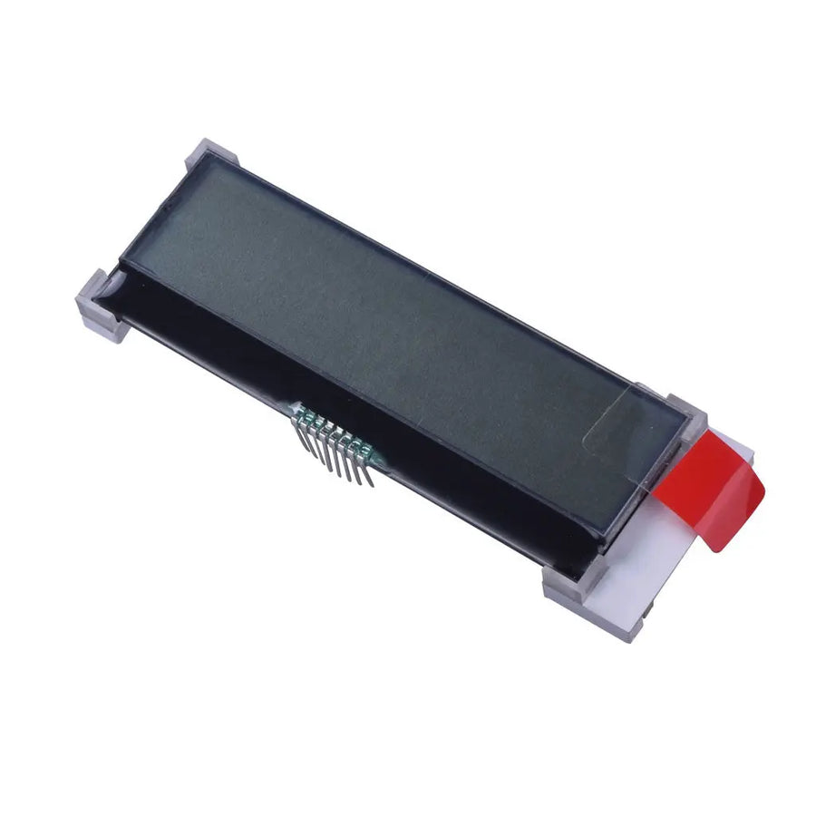 DisplayModule 20x2 COG character LCD module with I2C interface, 74.2 x 25.2 mm slim outline