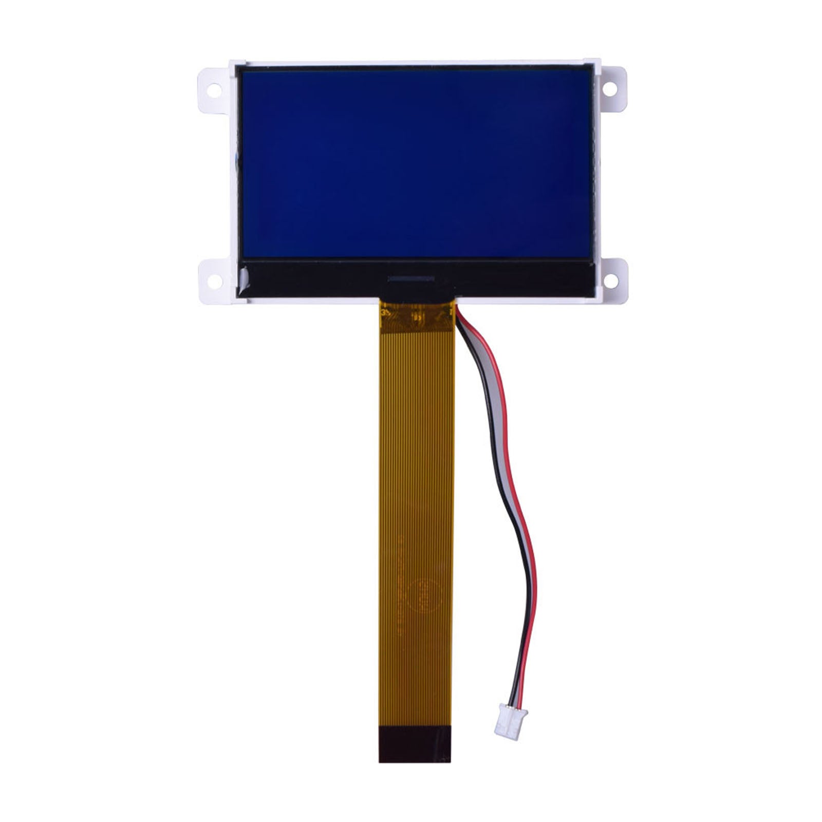 128x64 COG LCD 3.07 inch blue graphic display with MCU and SPI interfaces