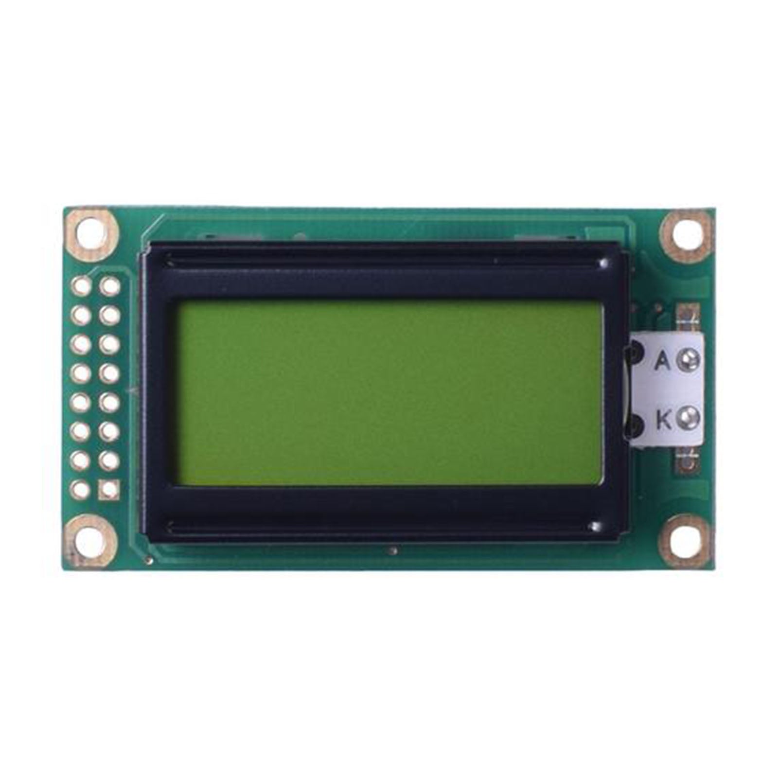 green 8x2 character LCD display module 