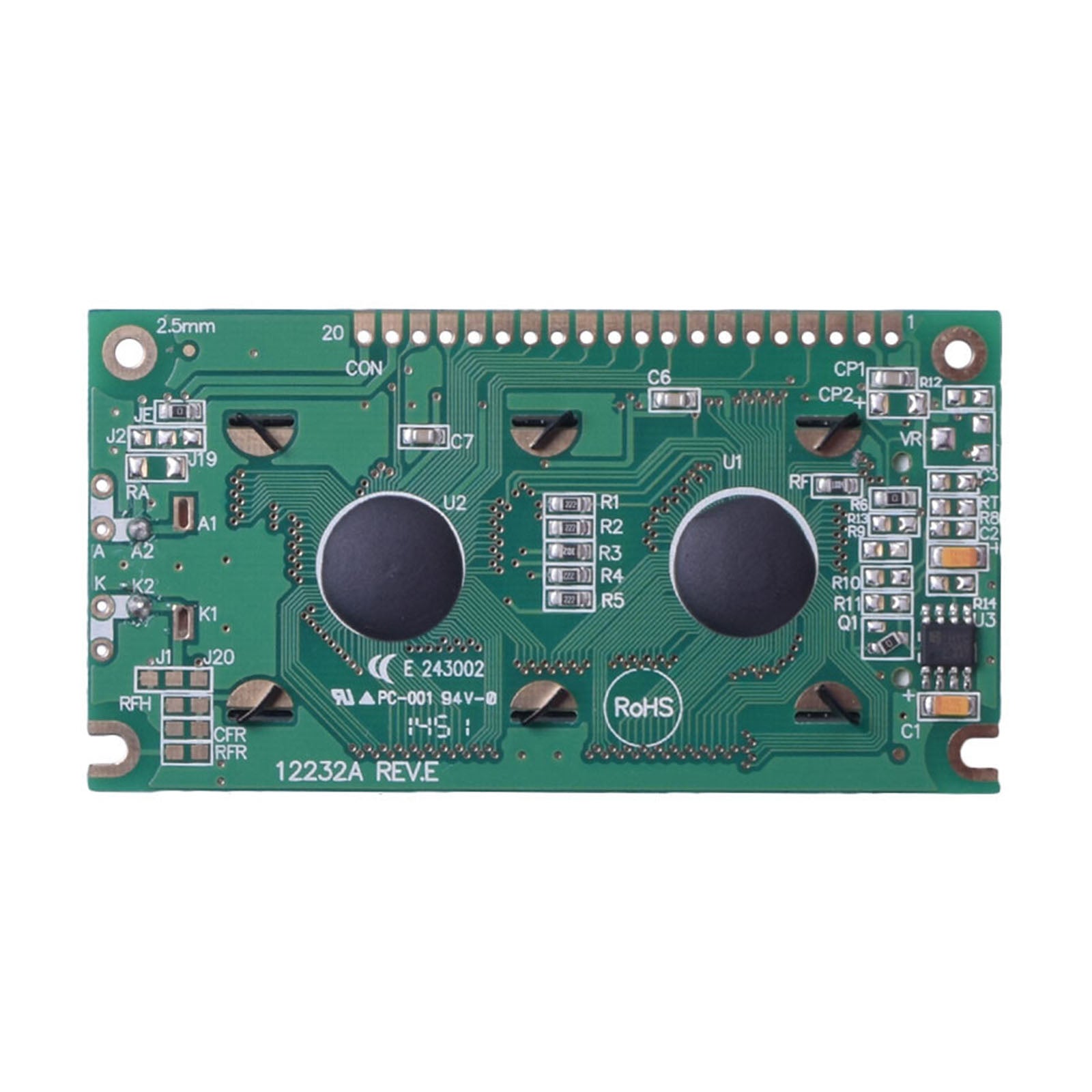 Back of 2.47 inch LCD Graphic Display Module