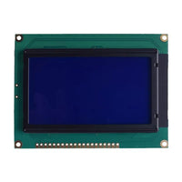 Large 128x64 LCD 3.24 inch graphic blue display module with MCU interface