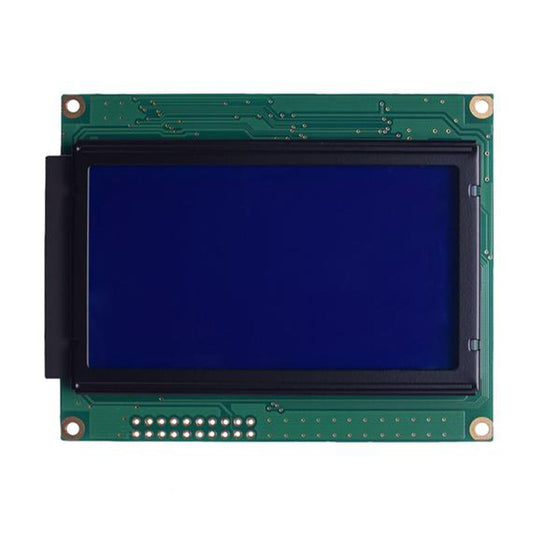 Monochrome blue 128x64 LCD 3.24 inch graphic display with MCU interface