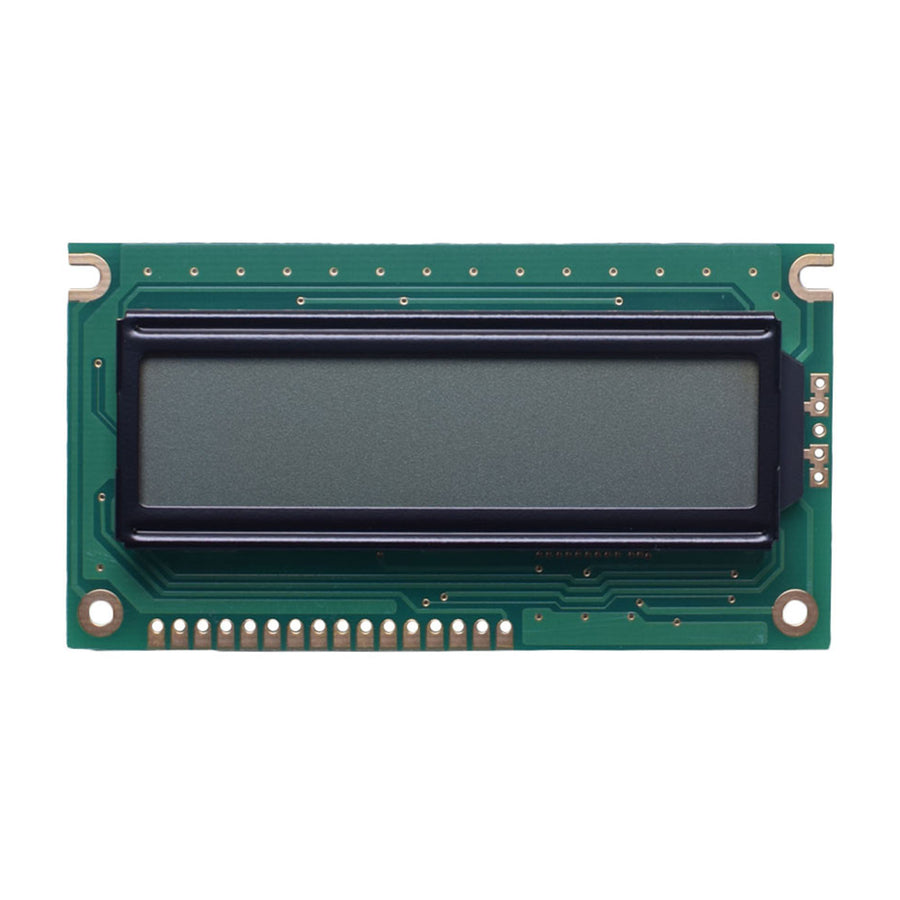 DisplayModule 16x2 character LCD display module, STN transflective with white LED backlight