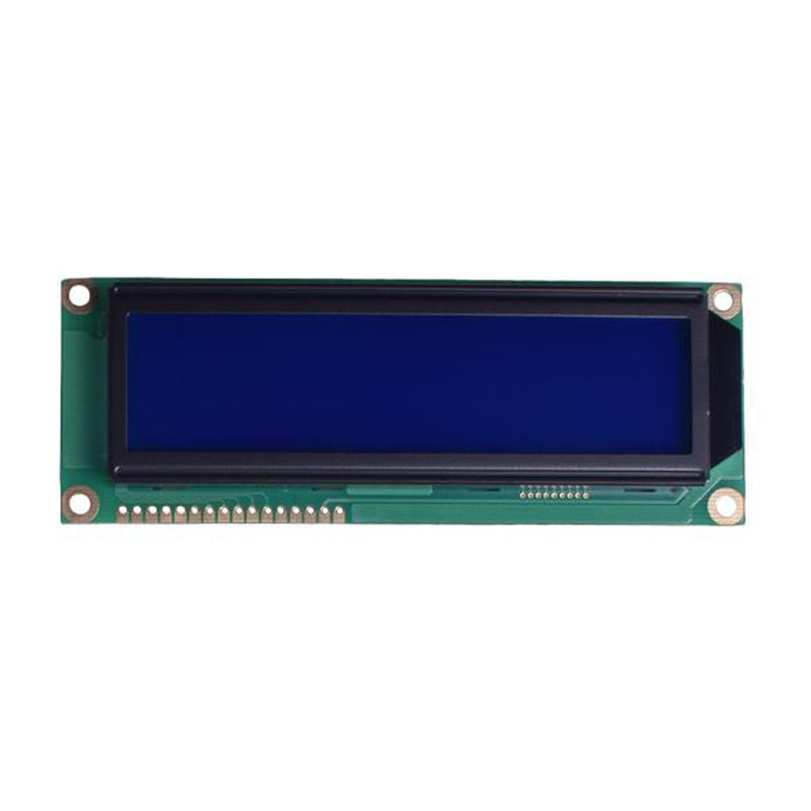 Blue large size 16x2 character LCD with FSTN transflective technology and MCU interface