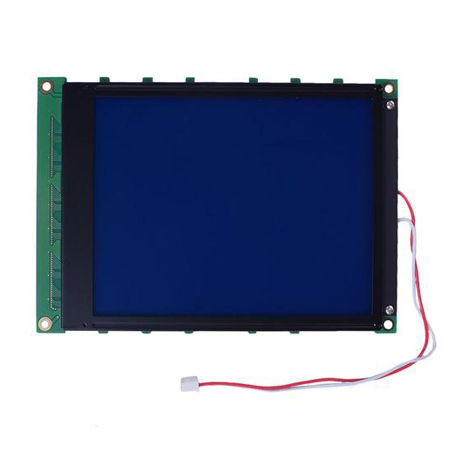 6-inch blue graphic LCD with 320x240 resolution, interfaced with MCU