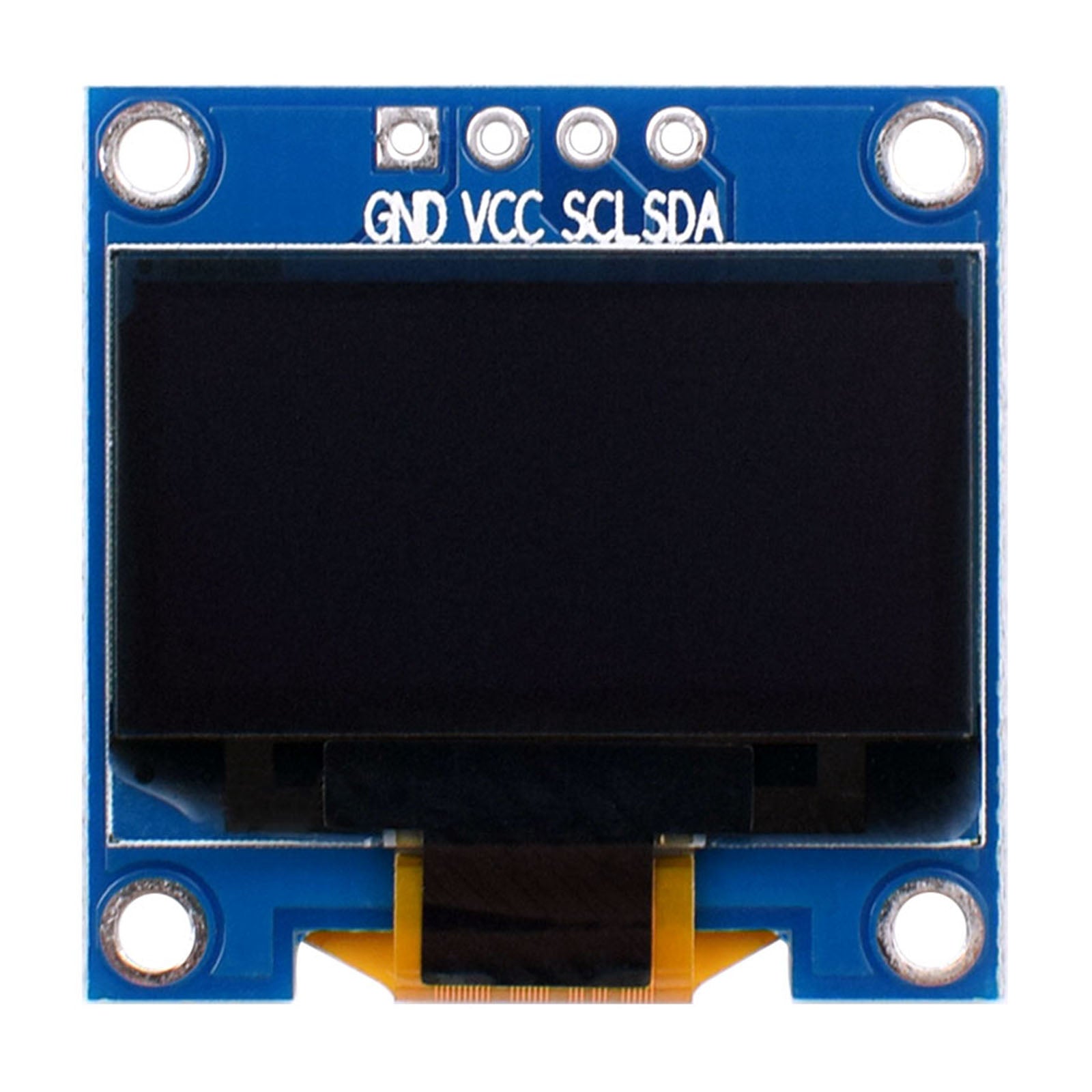 Front view of 0.96-inch OLED display module