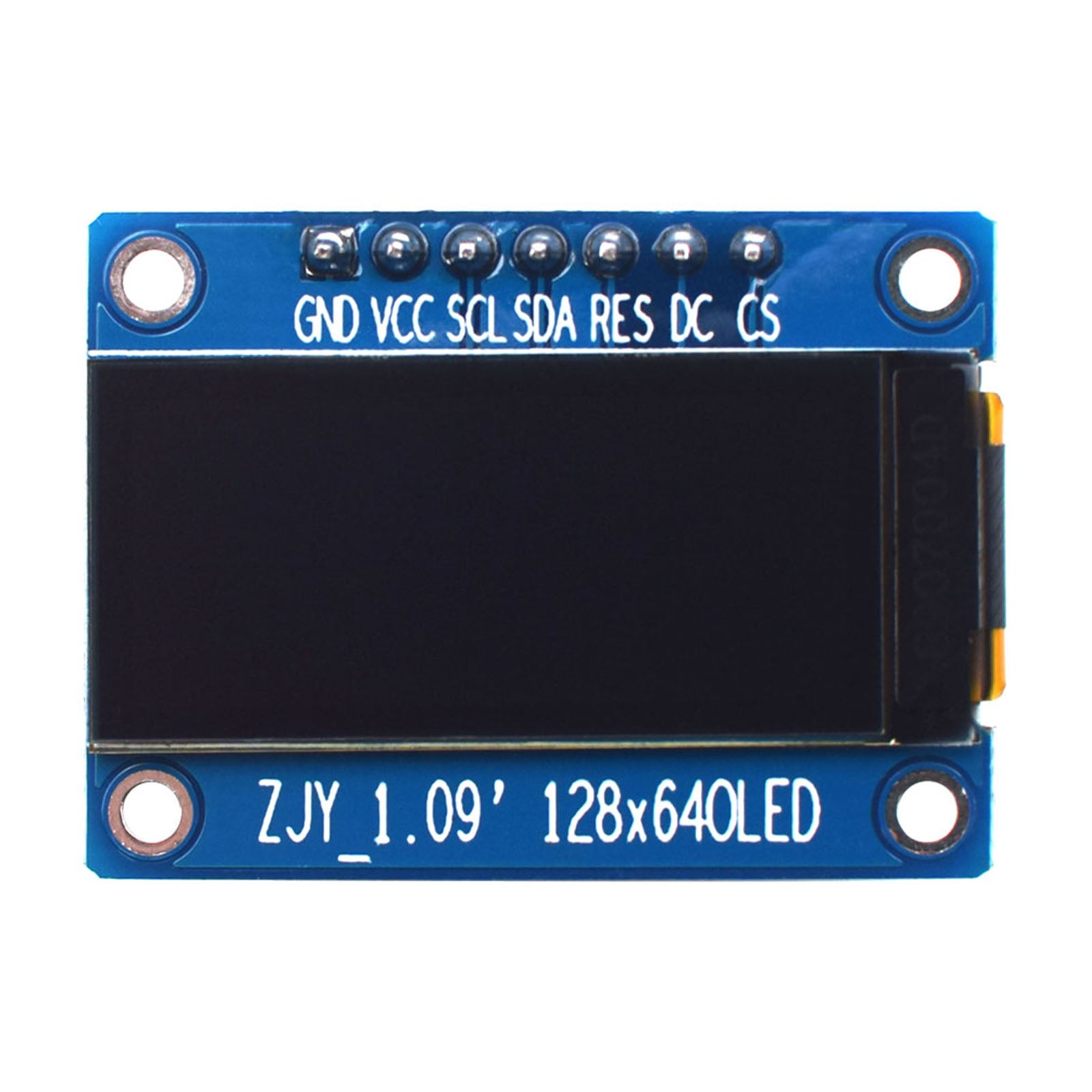 1.09 inch OLED graphic display module on white background