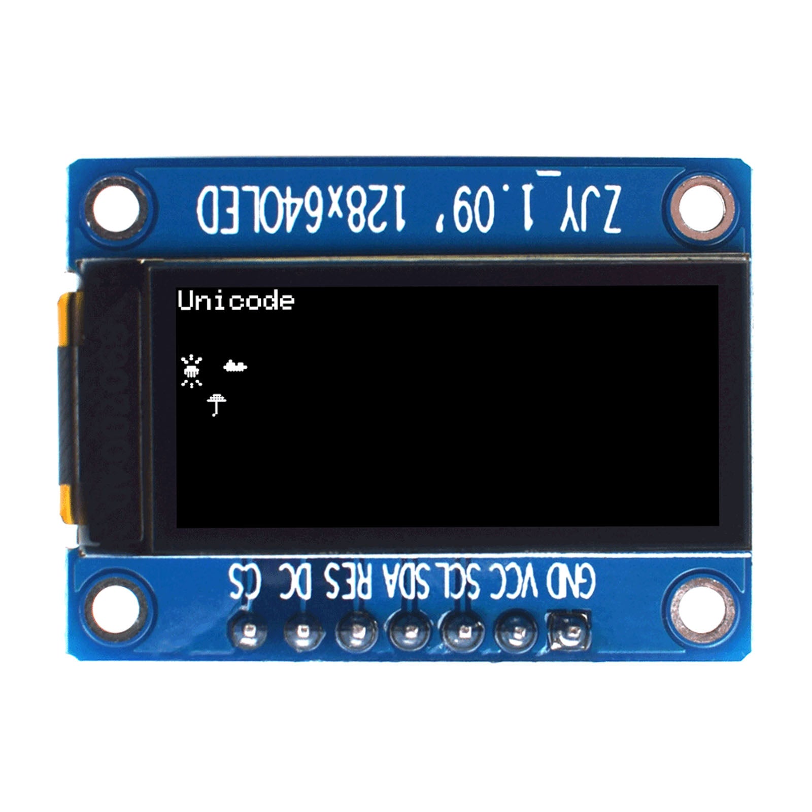 1.09-inch OLED Graphic Display Module with 128x64 resolution