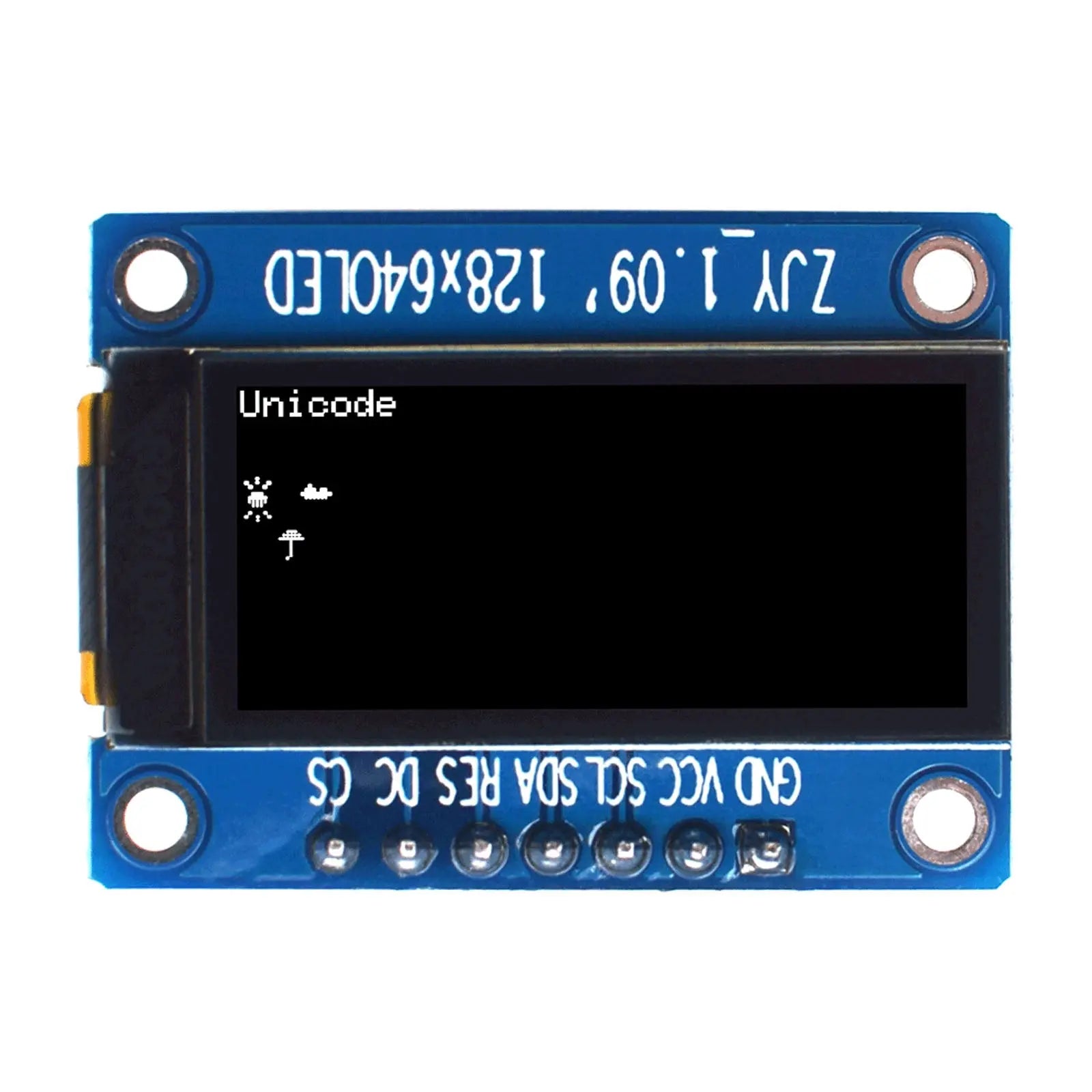 Small Arduino Monochrome OLED Display 1.09 inch – DisplayModule