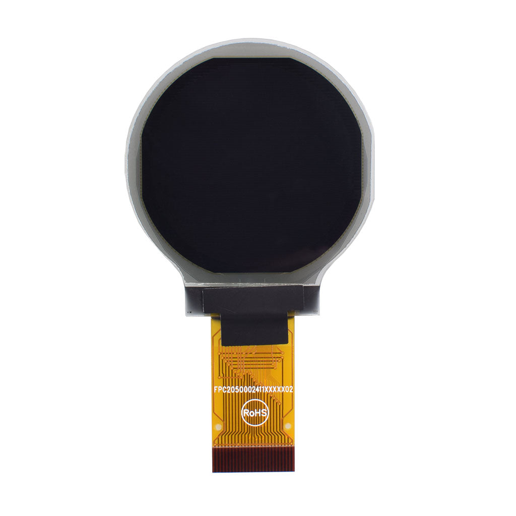 1.18-inch Round OLED Graphic Display Panel with 128x128 resolution in monochrome