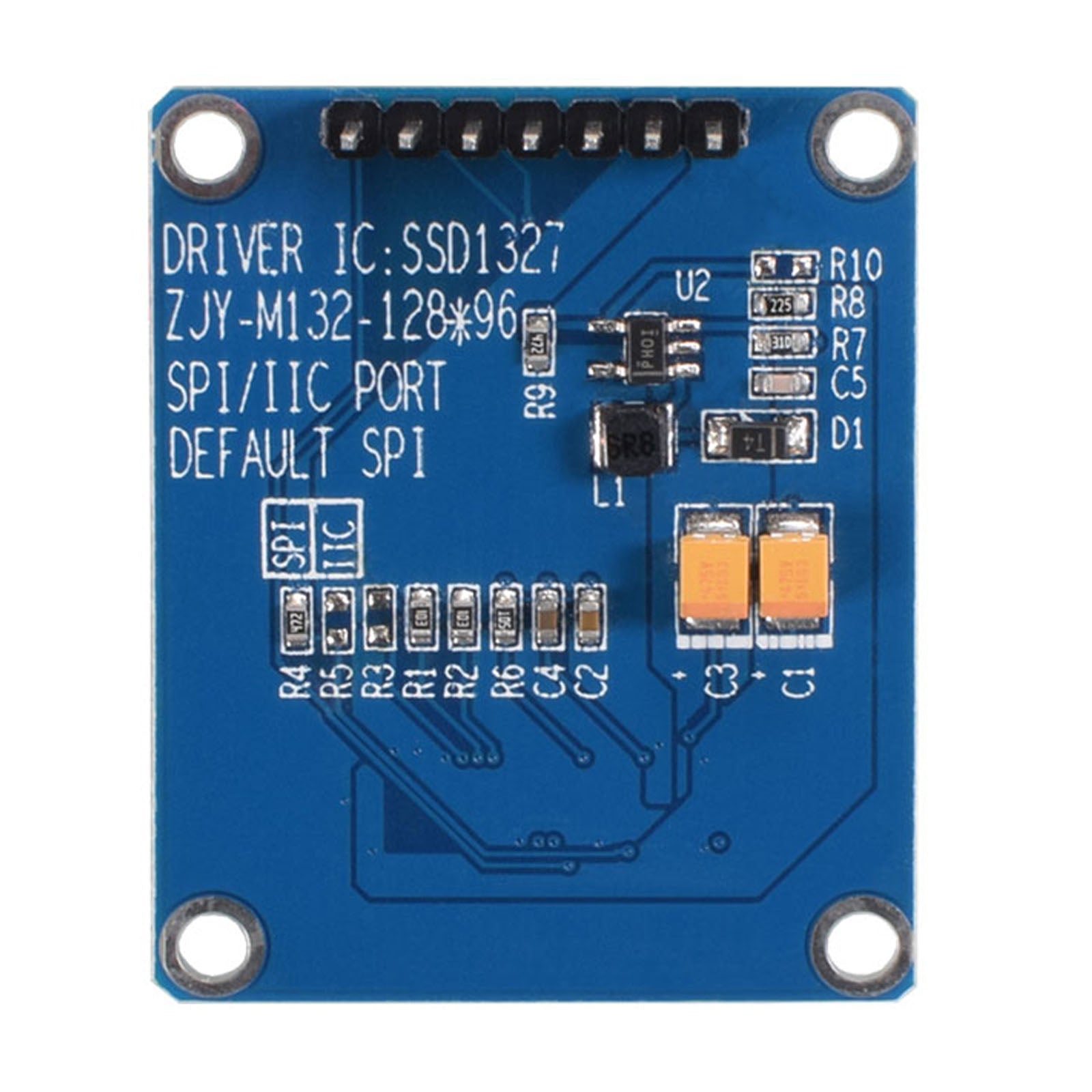 Back of 1.32-inch OLED Graphic Display Module