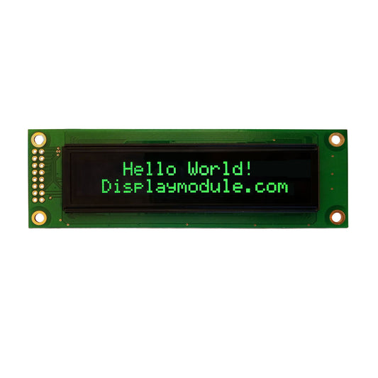 20x2 Character Monochrome green OLED display module