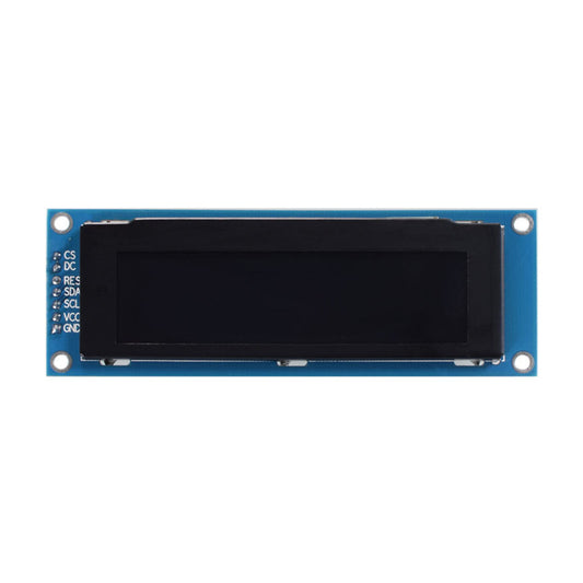 2.8 inch Monochrome OLED Graphic Display Module with 256x64 resolution, utilizing SPI interface