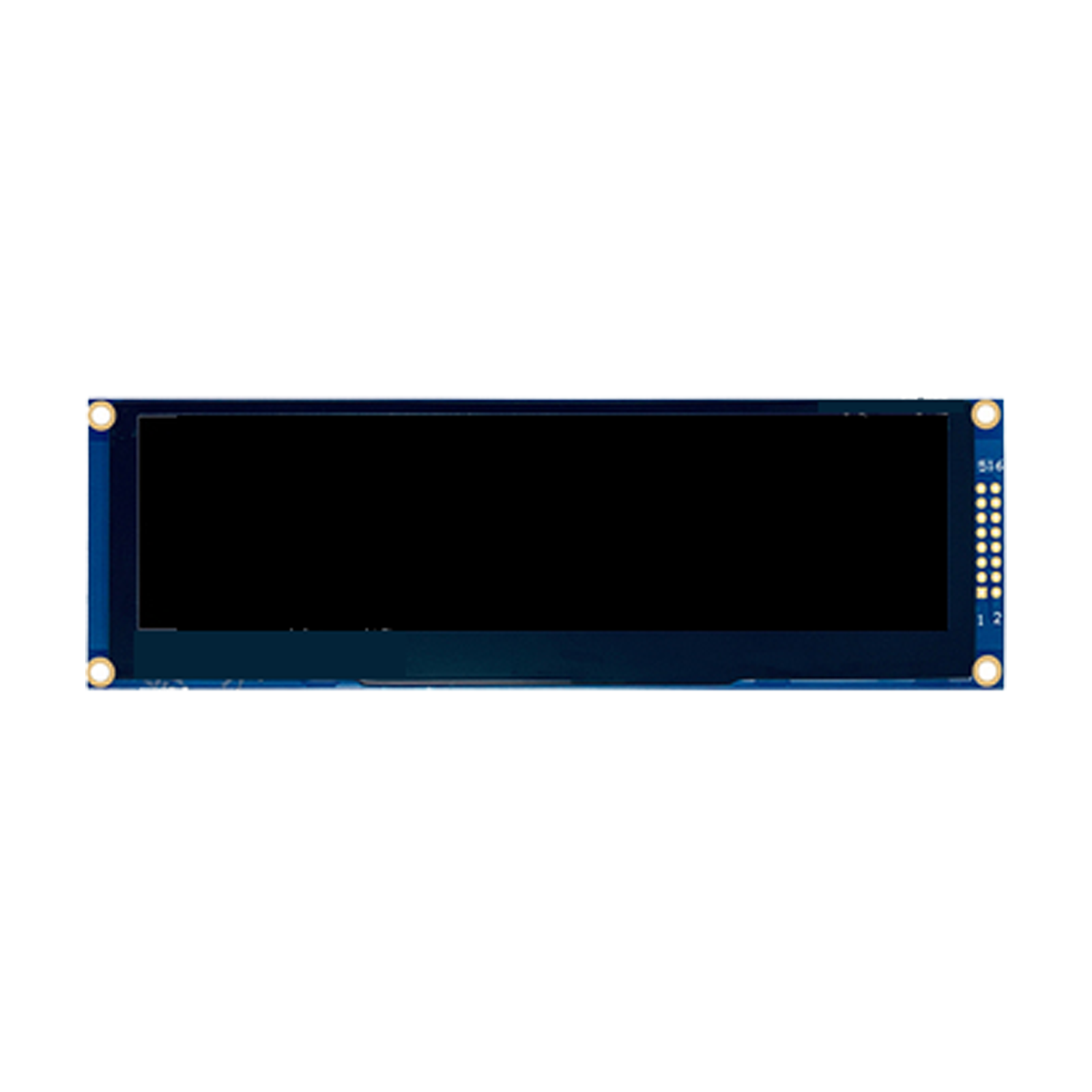 5.5-inch OLED graphic display module with 256x64 resolution, connected via SPI