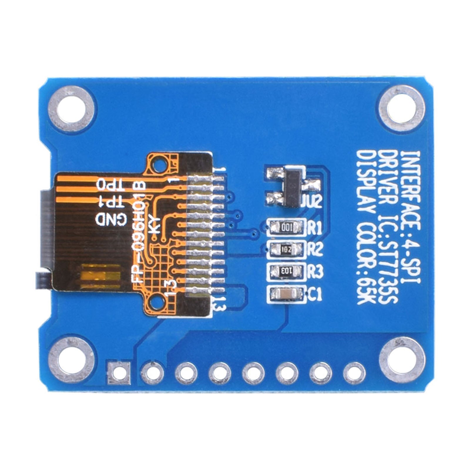 Back view of 0.966-inch IPS display module