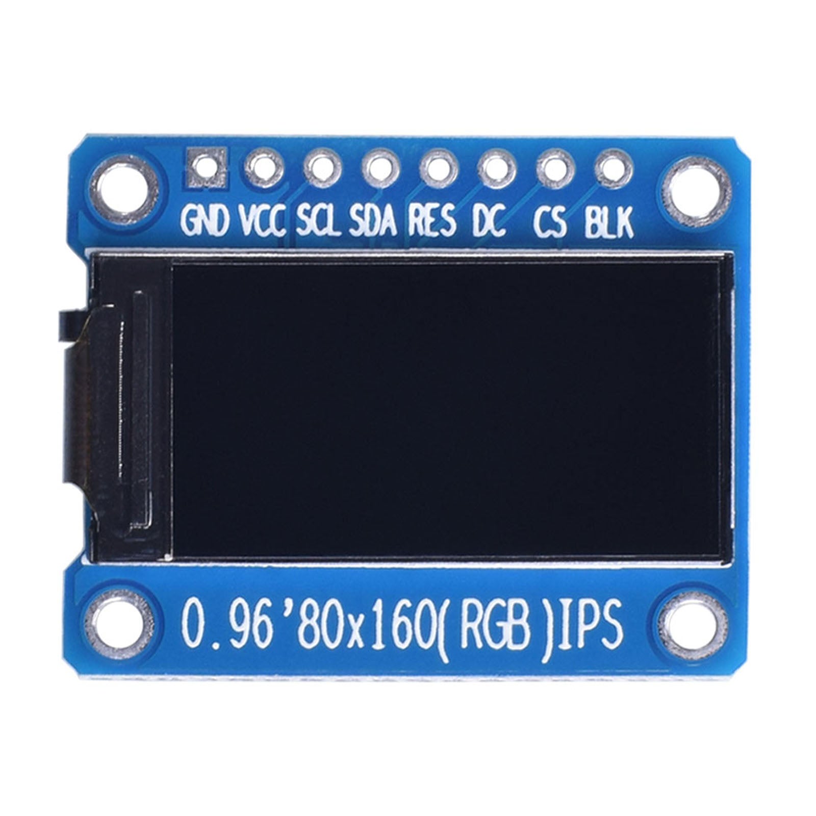 Front view of 0.96-inch IPS display module