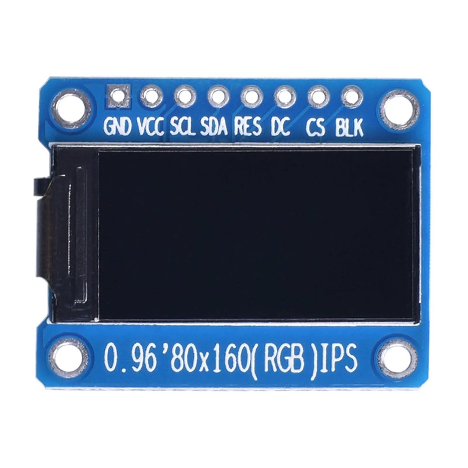 Front view of 0.96-inch IPS display module