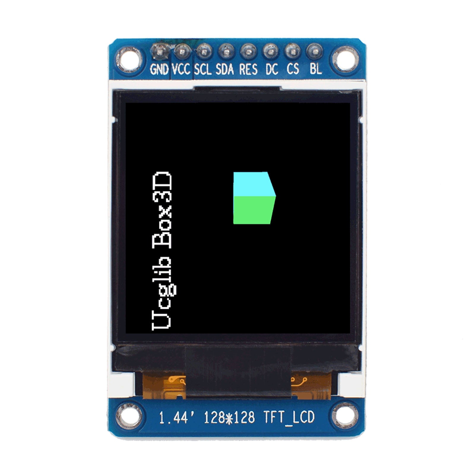 1.44-inch TFT High Brightness Display Module, 128x128 resolution, 1800 nits, SPI interface