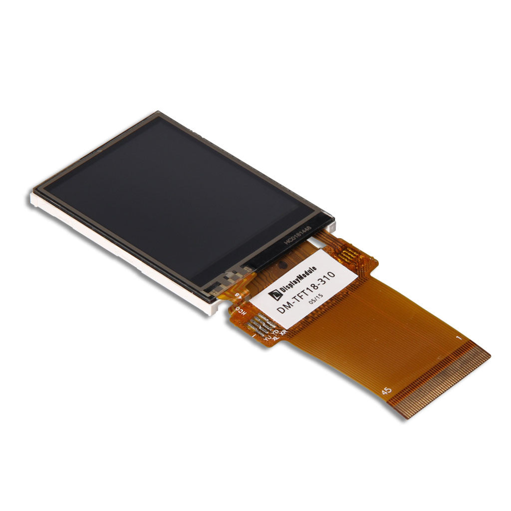 DisplayModule 1.8" 128x160 TFT LCD Display Panel With Resistive Touch - SPI, MCU, RGB