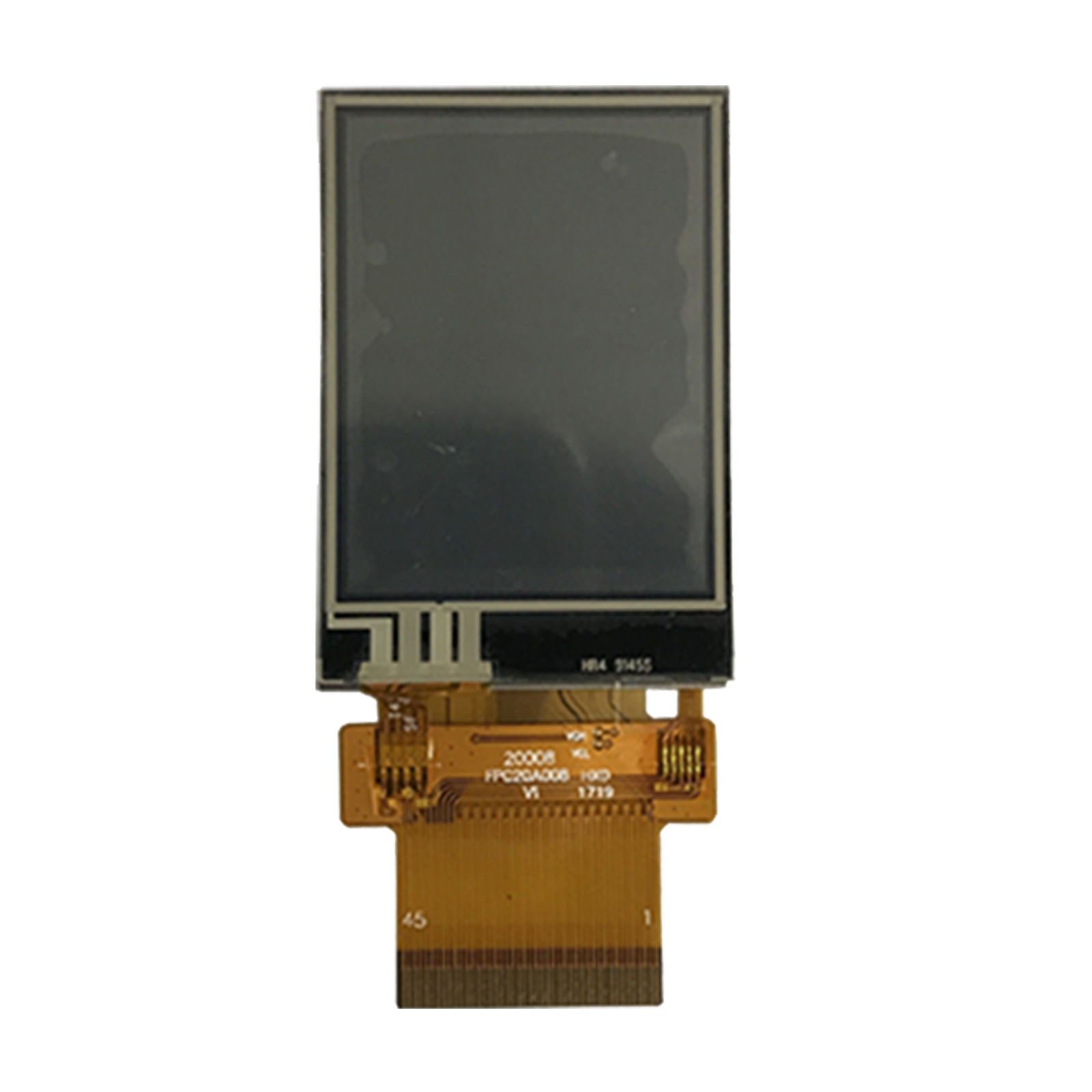 DisplayModule 2.0" 240X320 TRANSFLECTIVERESISTIVE TOUCH PANEL–SPI ,MCU,RGB