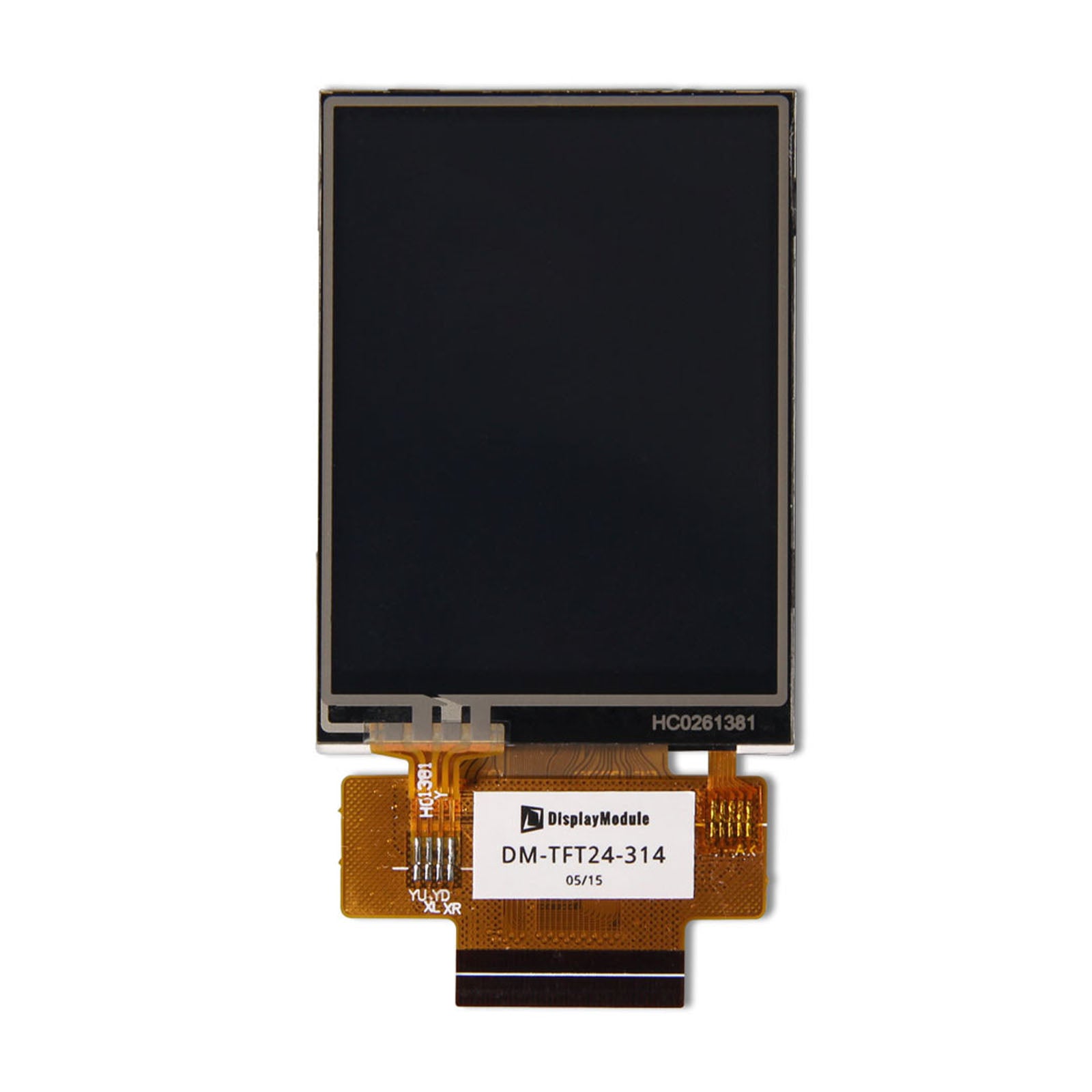 2.4 inch TFT Display Panel with ILI9341 driver and 240x320 resolution, featuring resistive touch capability, utilizing MCU interface