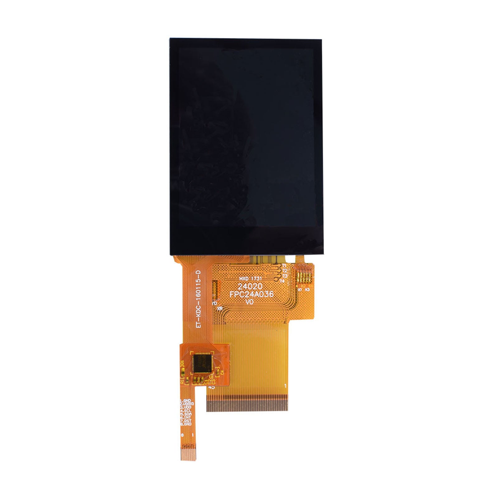 DisplayModule 2.4" IPS 240x320 TFT LCD Display Panel with Capacitive Touch - SPI, MCU, RGB