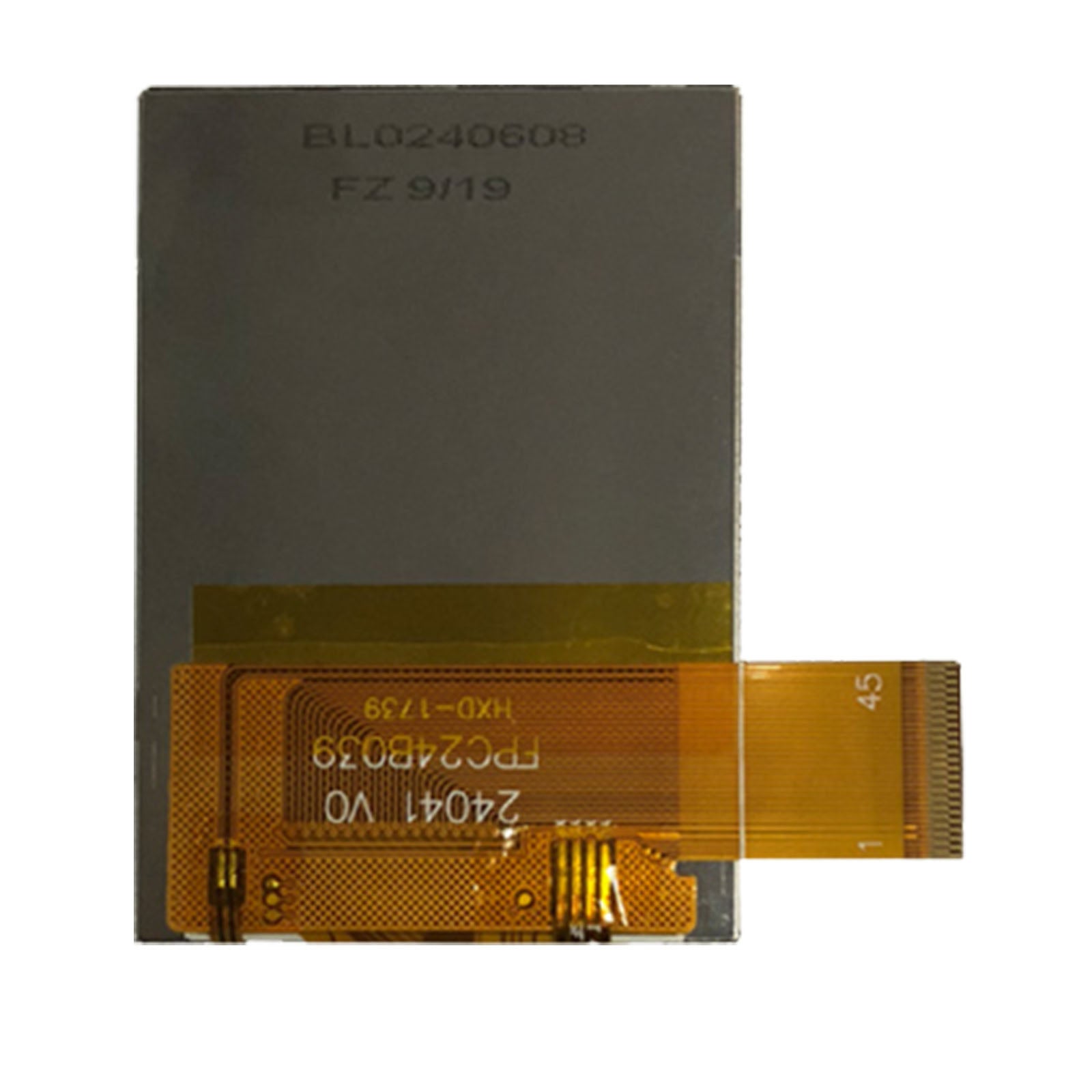 DisplayModule 2.4" 240X320 Transflective Display Panel with Resistive Touch – MCU/SPI/RGB