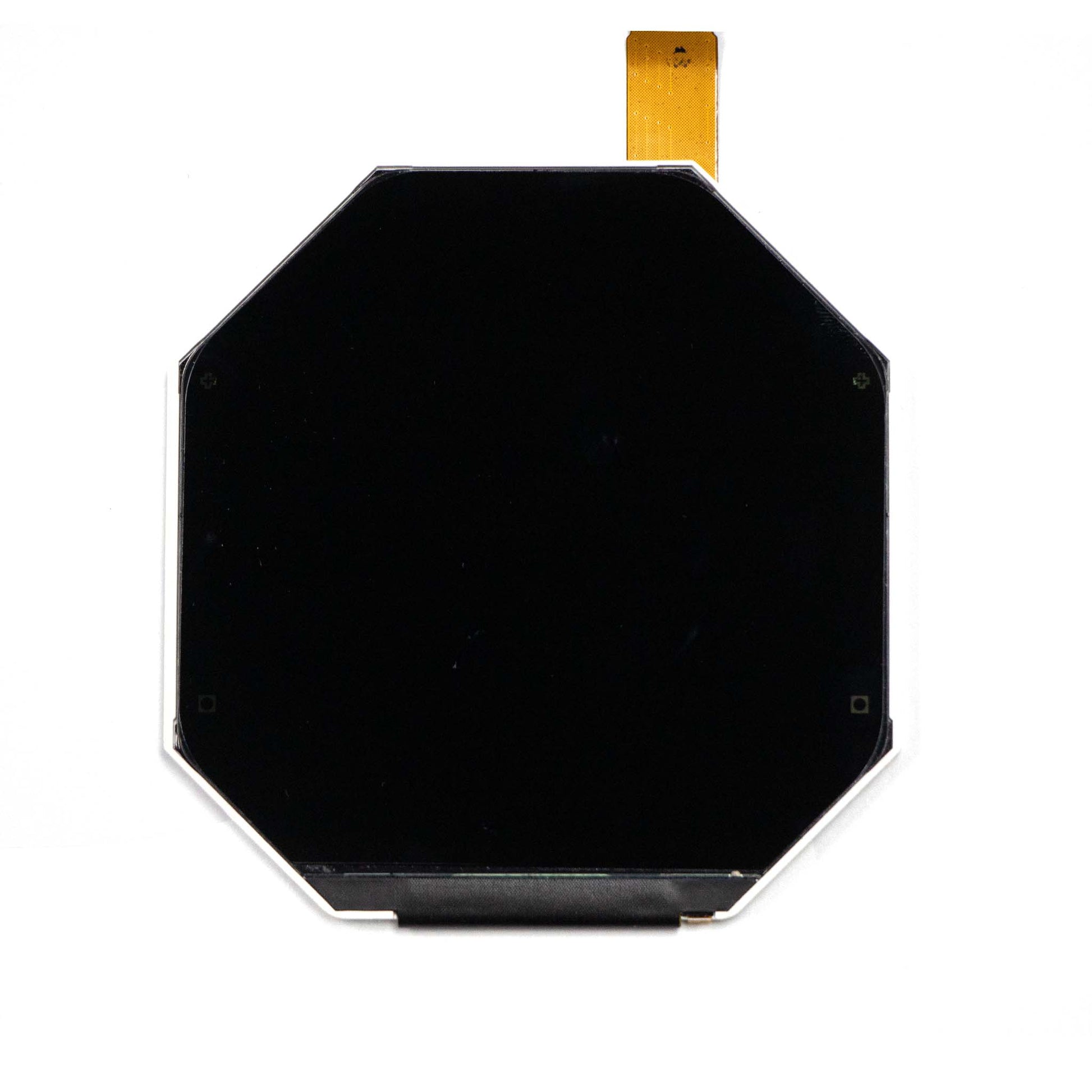 2.47 inch Round IPS Display Panel with 480x480 resolution in an octagonal shape, unrestricted viewing from Up/Down/Left/Right, utilizing MIPI interface