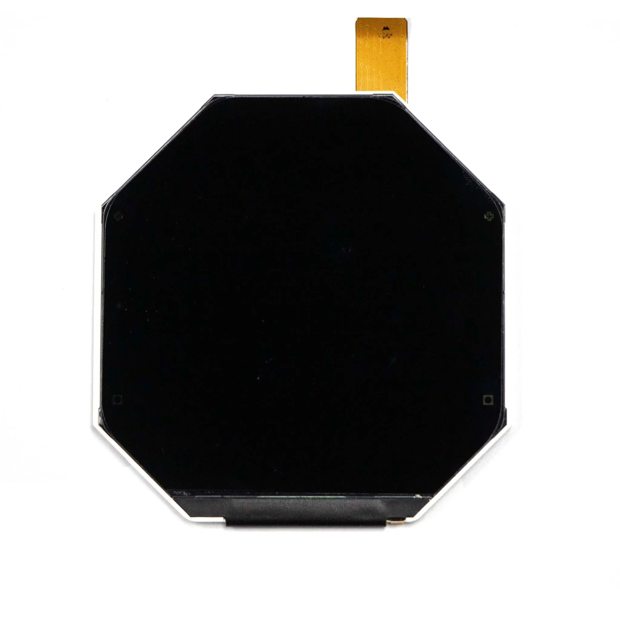 2.47 inch Round IPS Display Panel with 480x480 resolution in an octagonal shape, unrestricted viewing from Up/Down/Left/Right, utilizing MIPI interface