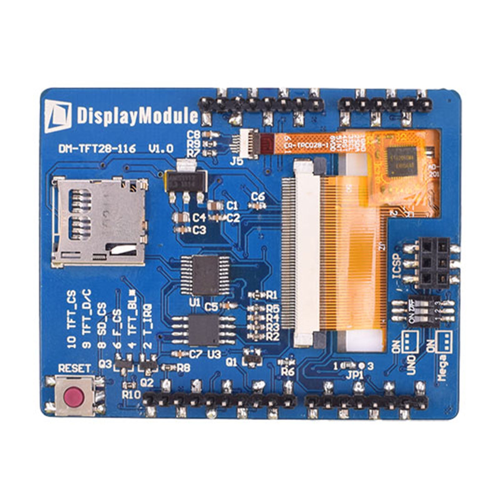 Back of 2.8 inch TFT LCD Display Module with 240x320 resolution