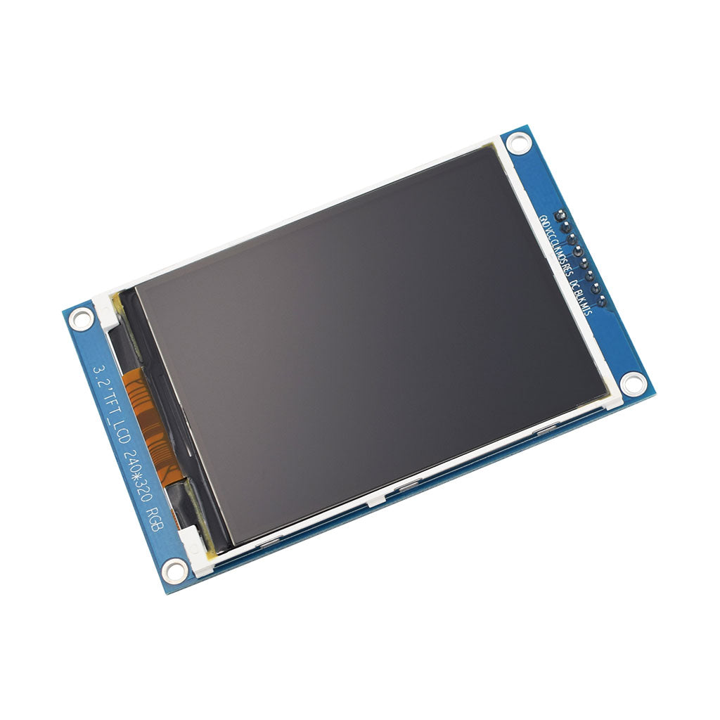 top view of 3.2-inch 240x320 TFT display module with SPI interface