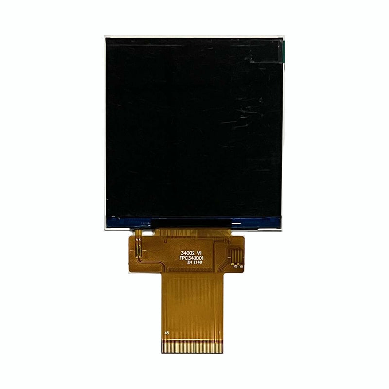 3.4-inch transmissive TFT display panel with 480x480 resolution and RGB interface