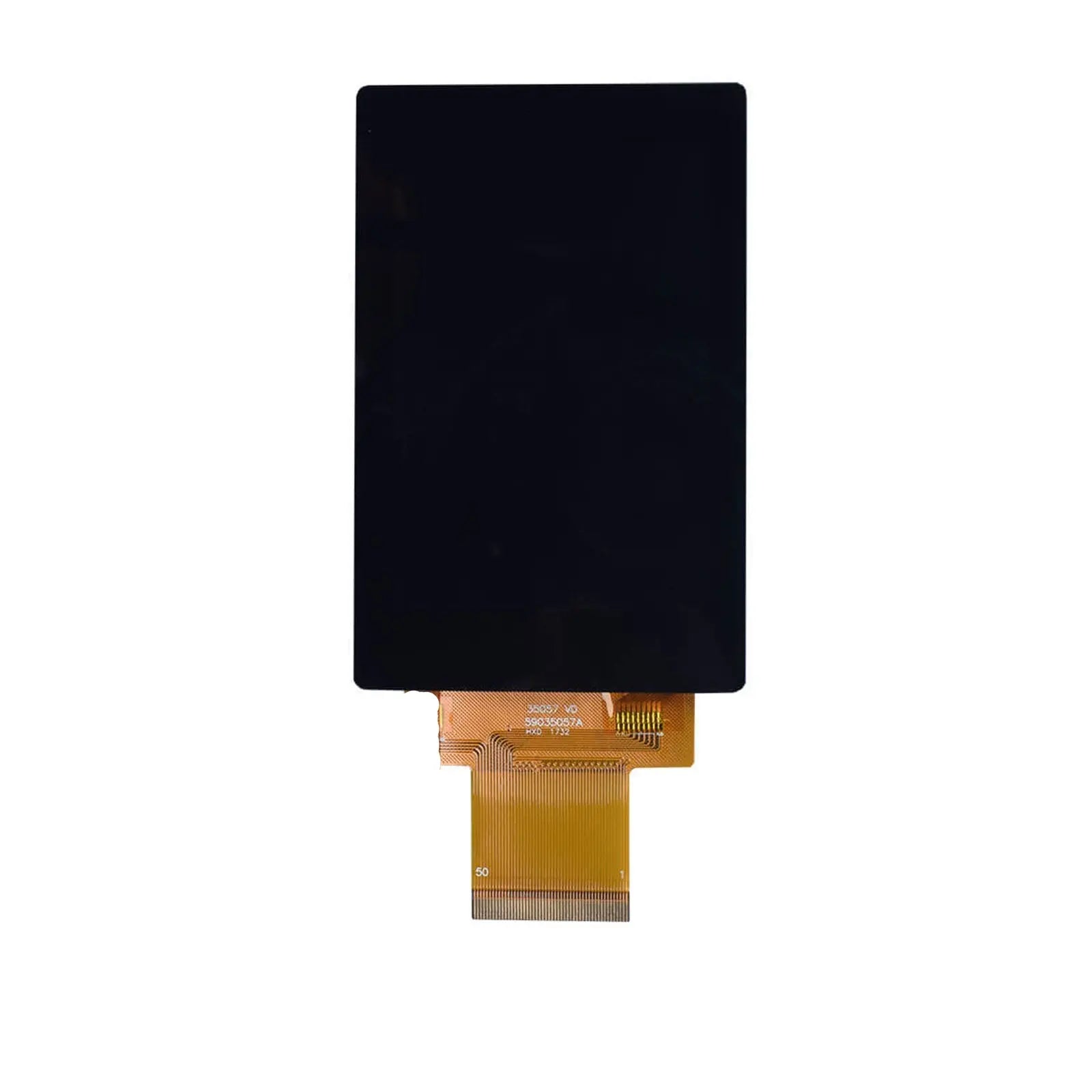 3.5-inch IPS display panel with 320x480 resolution, touch functionality, supporting SPI, MCU, and RGB interfaces