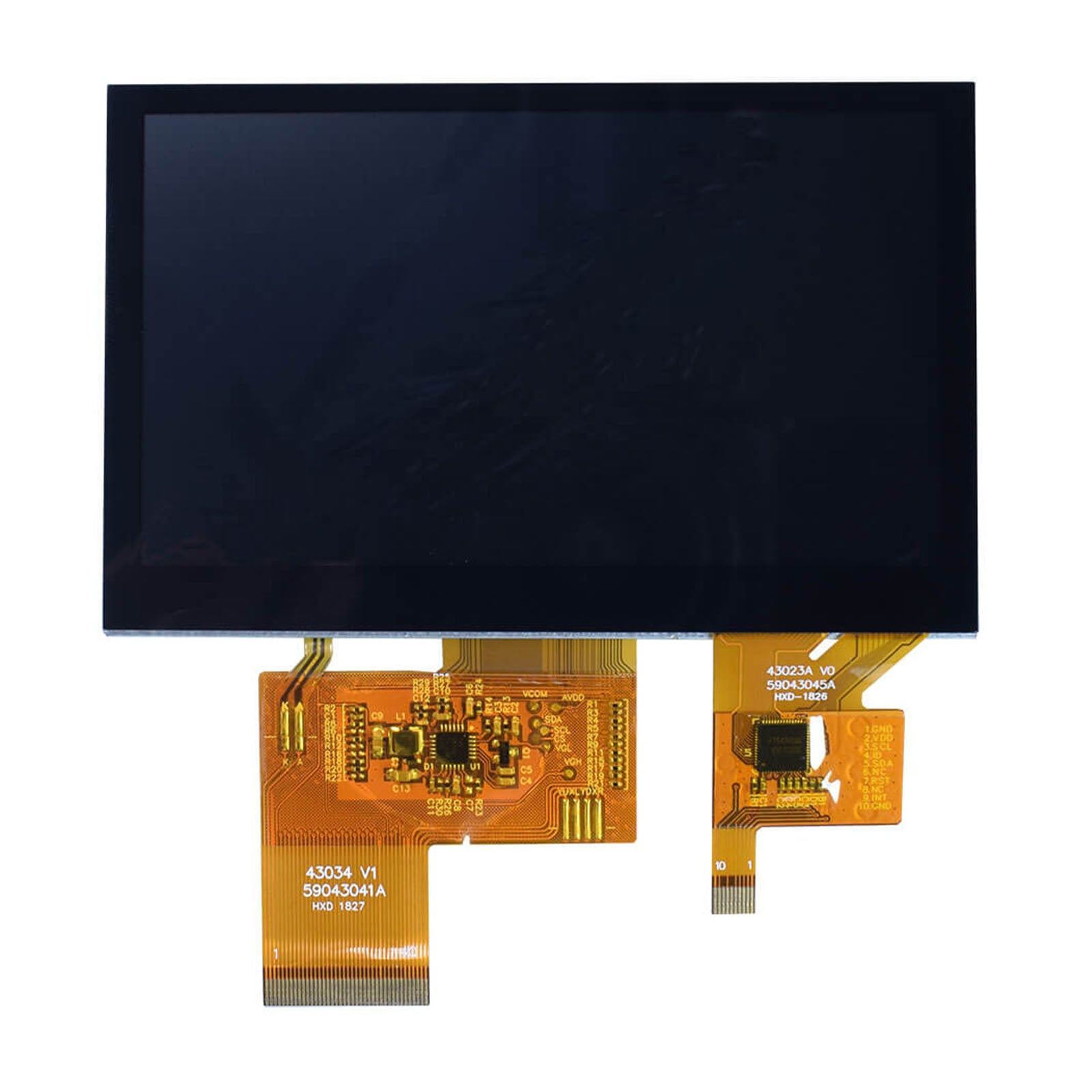 DisplayModule 4.3" IPS 800x480 Display Panel With Capacitive Touch - RGB