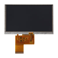 5.0-inch TFT display panel with 800x480 resolution and resistive touch, connected via an RGB interface